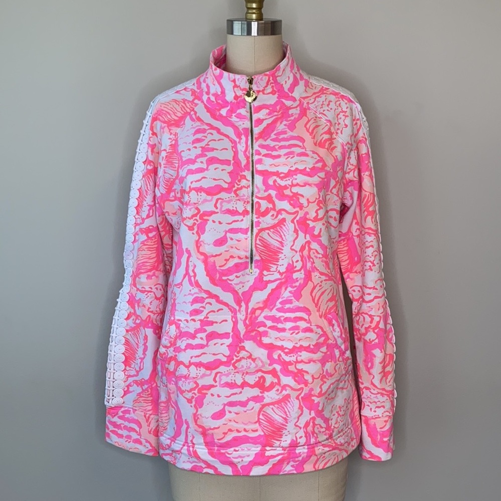 Lilly Pulitzer Pink & White Pullover